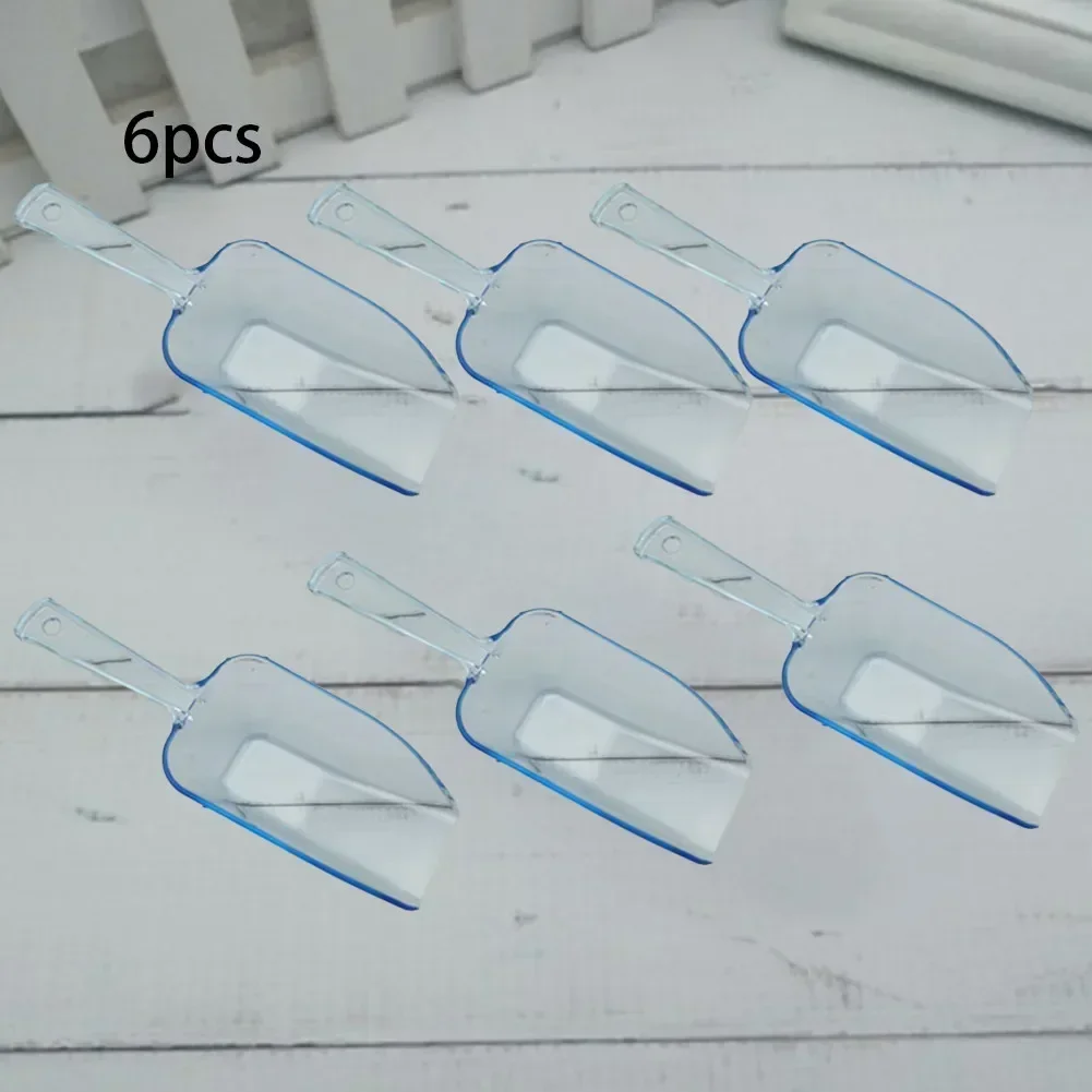 1/6Pc Mini Plastic Ice Scoop for Birthday Weddings Party Candy Dessert Buffet Cream Protein Powder
