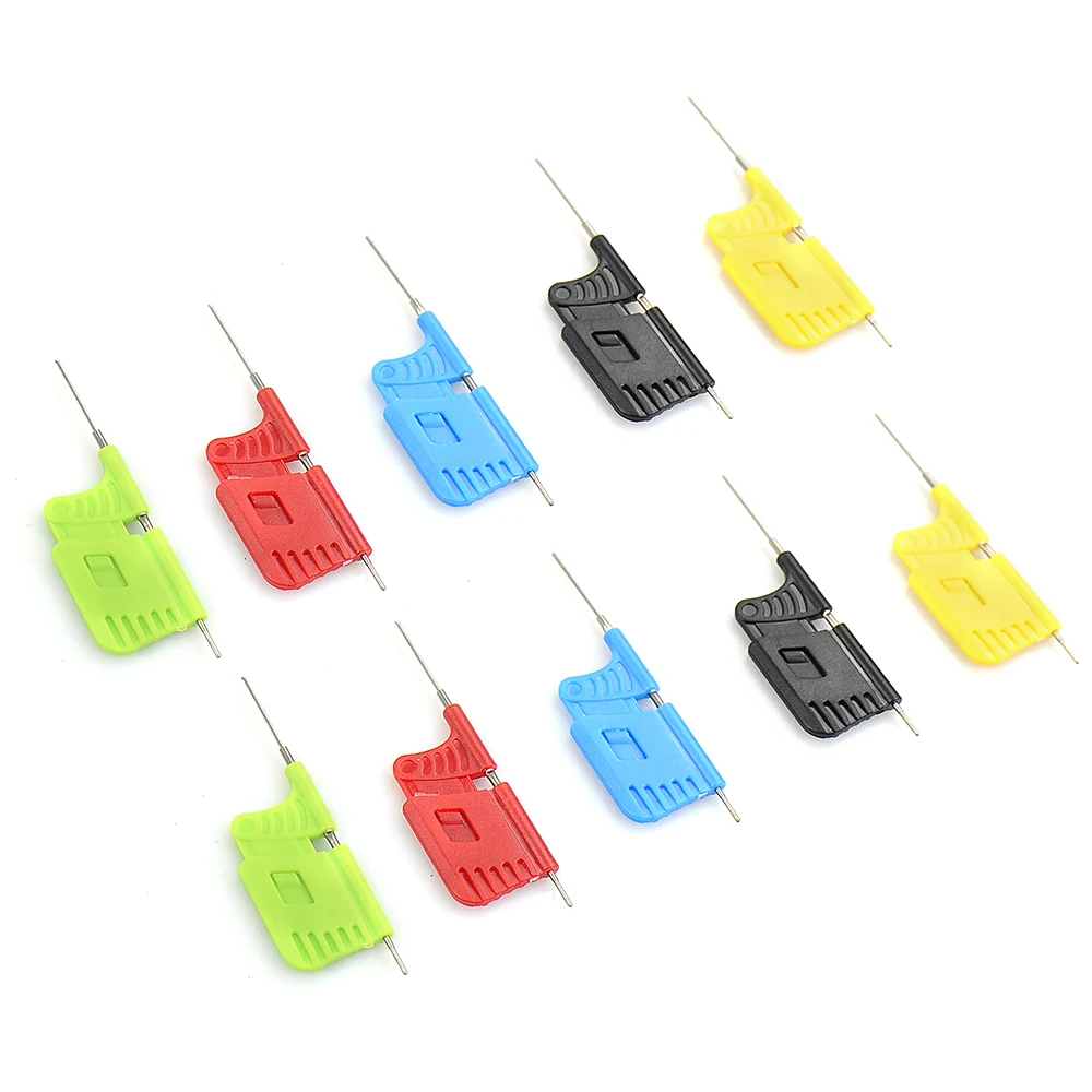 

Quallity 10pcs/set Mini chip clip Micro IC clamp SOP/SOIC/TSSOP/TSOP/SSOP/MSOP/PLCC/QFP /TQFP/LQFP/ SMD IC Chip pin Clip