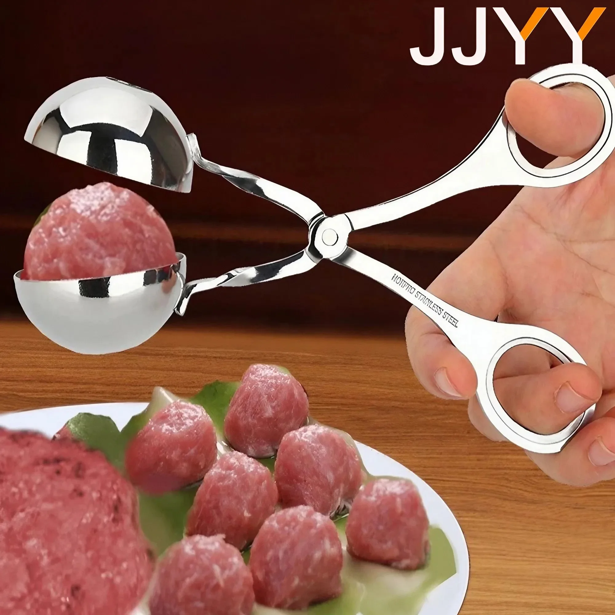 JJYY Meatball Maker Clip Fish Ball Rice Ball Making Mold Stainless Steel for Tools Kitchen Accessories Gadgets Cuisine