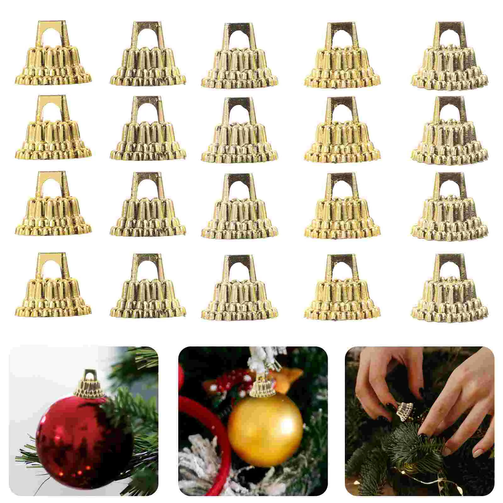 

of Round Christmas Balls Caps Xmas Ball Hanging Ornaments Removable Metal Cap Christmas Tree Pendants Home Decor New Year