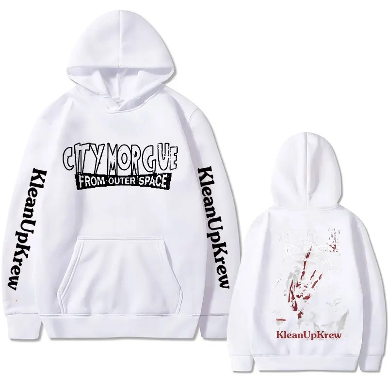 Rapper City Morgue Double Sided Print Hoodie Men Women Fashion 