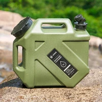10L Water Storage Container with Faucet Drinking Water Bucket Large Capacity Water Dispenser Carrier for Outdoor Hiking 2