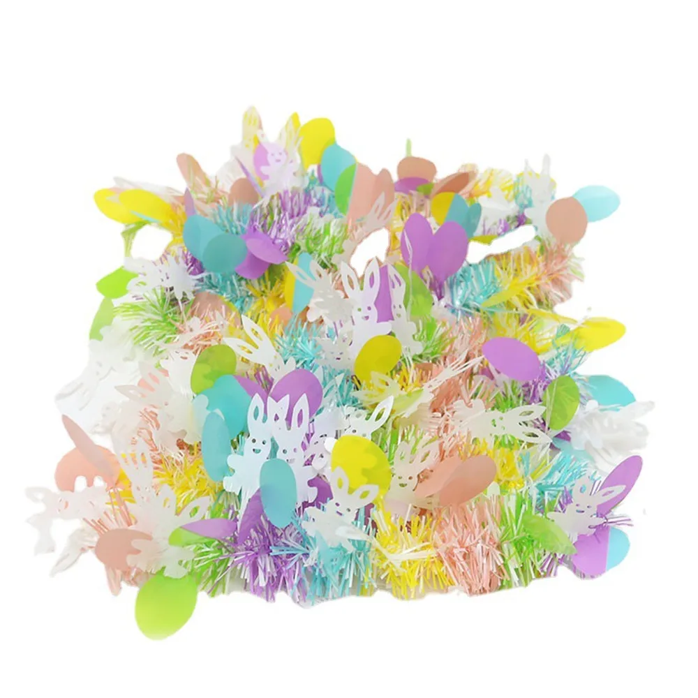 

Пасхальный цветочный орнамент в полоску, венок «сделай сам», украшение для дома на весну и Пасху, подарок для детей на день рождения, 2 м