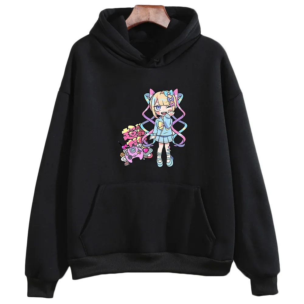 NEEDY GIRL OVERDOSE Sweatshirts Cartoon Aesthetic Hoodie Popular Anime Clothes Women Kawaii Hoody Autumn Winter Fleece Sweatwear