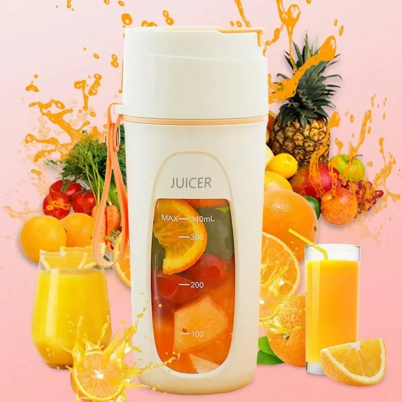 New Portable Juicer Bottle USB Charging High Quality Juice Cup Home Multi-functional Automatic Fruit Blender For Home Kitchen 6