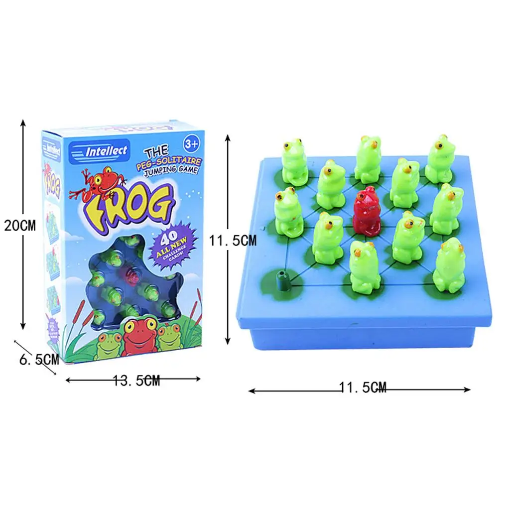 Frog Solitaire Springboard Child Intellect Chess Toy Gift Colorful 