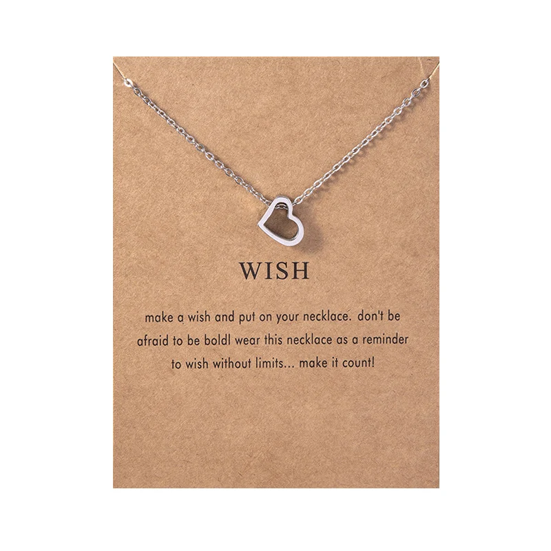 Цепочка с подвеской в виде сердца из нержавеющей стали