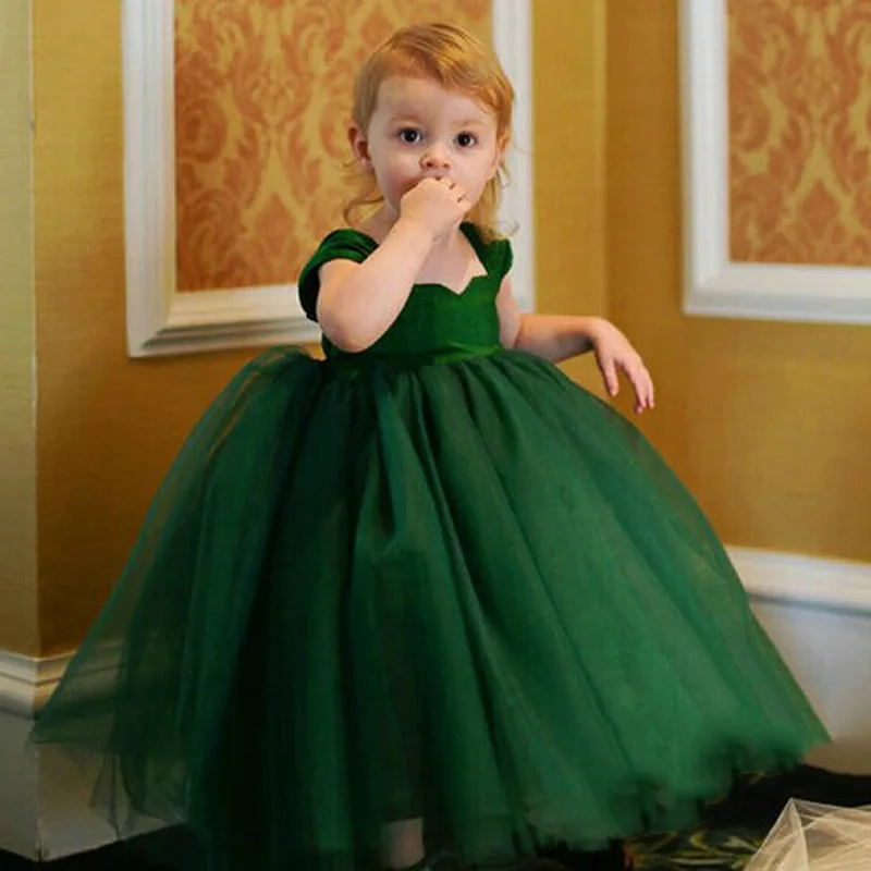 

Baby Spanish Lolita Princess Ball Gown Beading Design Birthday Party Christening Clothes Easter Eid Dresses For Girls