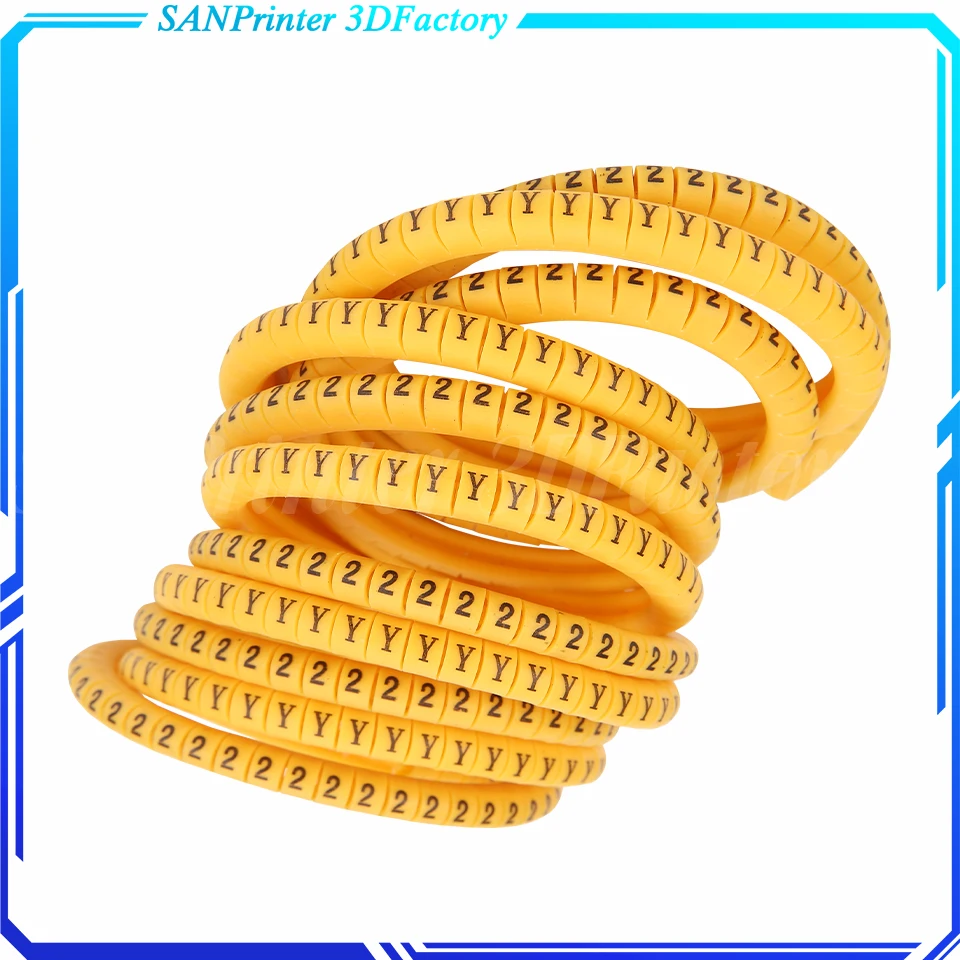 

Cable marker label Wire Marker Letter A to Z Number 0 to 9 Cable Size 1.5 2.5 4 6 sqmm yellow Colored PVC cable markers