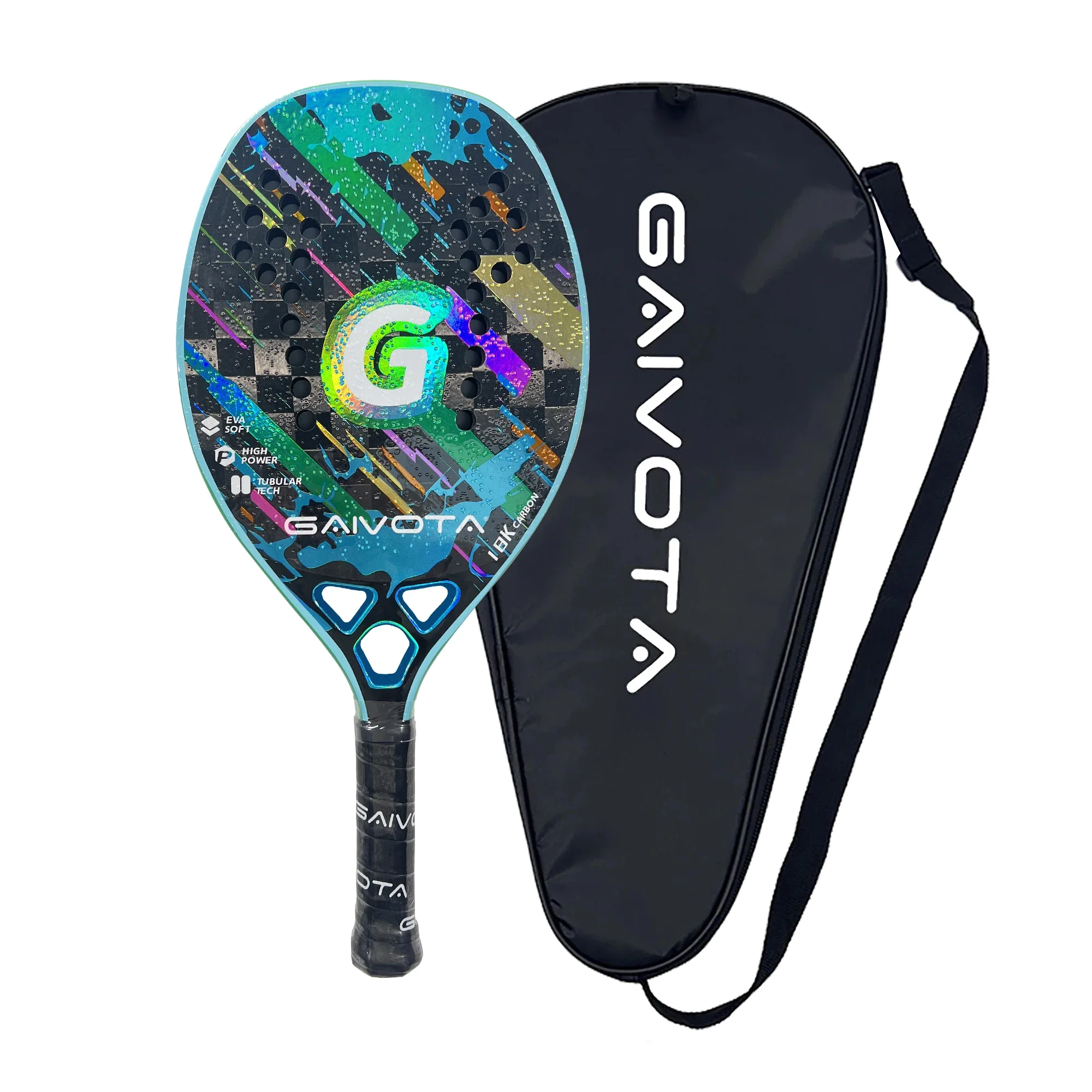 Tennis racket Gaivota Beach tennis racquet 18K carbon belt backpack