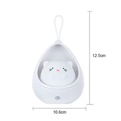 Intelligent LED Night Light - USB Rechargeable Sleep and Decoration Lamp (Cat -White)