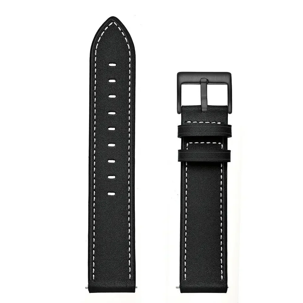 Luxury Leather Watch Strap - 22mm/20mm Premium Wristband Bracelet