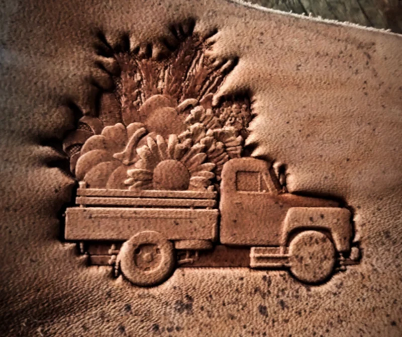 Locomotive style Motorcycles,Trucks, Tractors Hand-work DIY leather working tools carving punches stamp craft tools