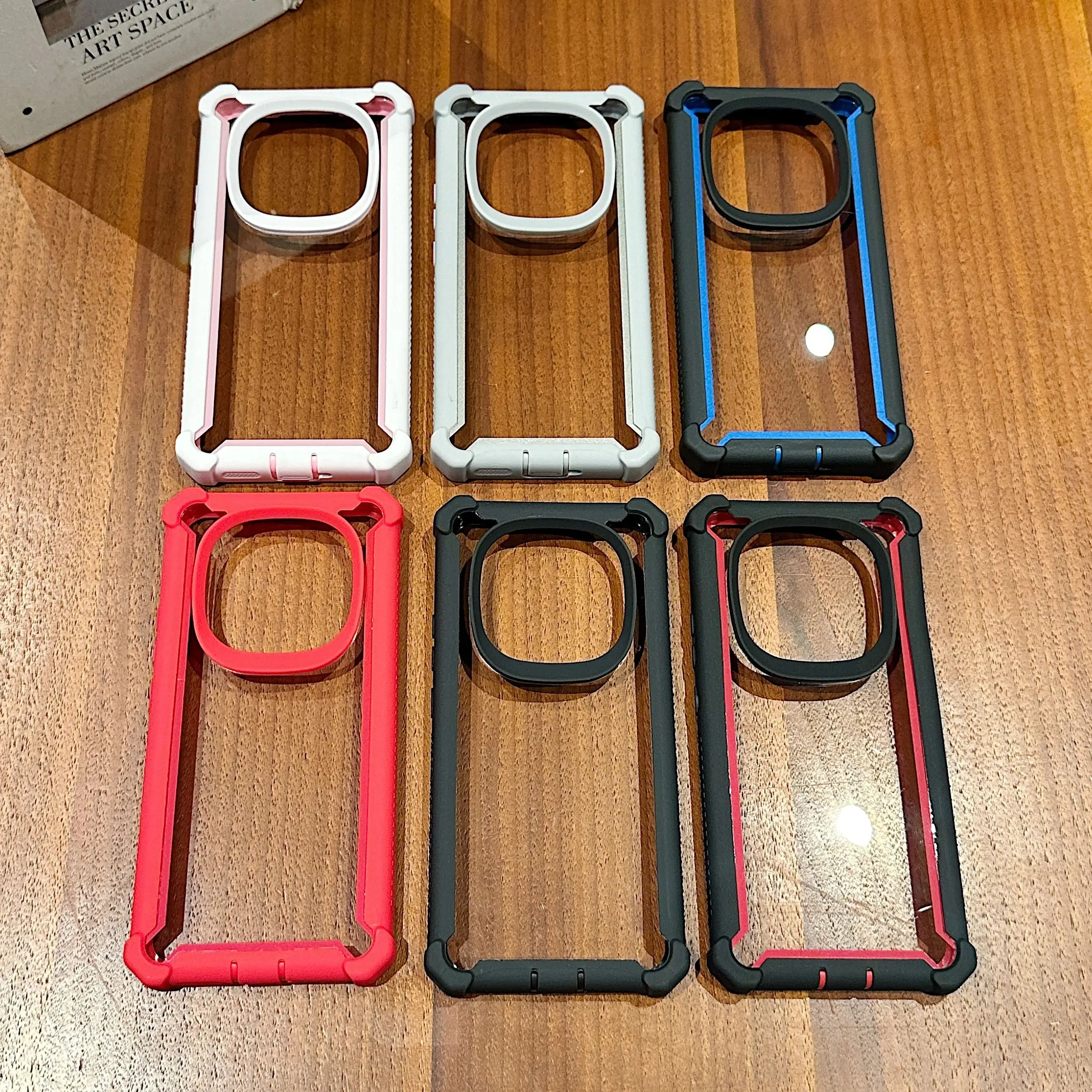Heavy Duty Dual Layer Transparent Phone Case - Shockproof Rugged Hard Cover