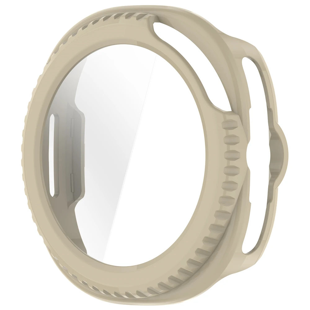 Enhanced Shockproof Screen Casing with Tempered Glass Film for Smartwatch Protection