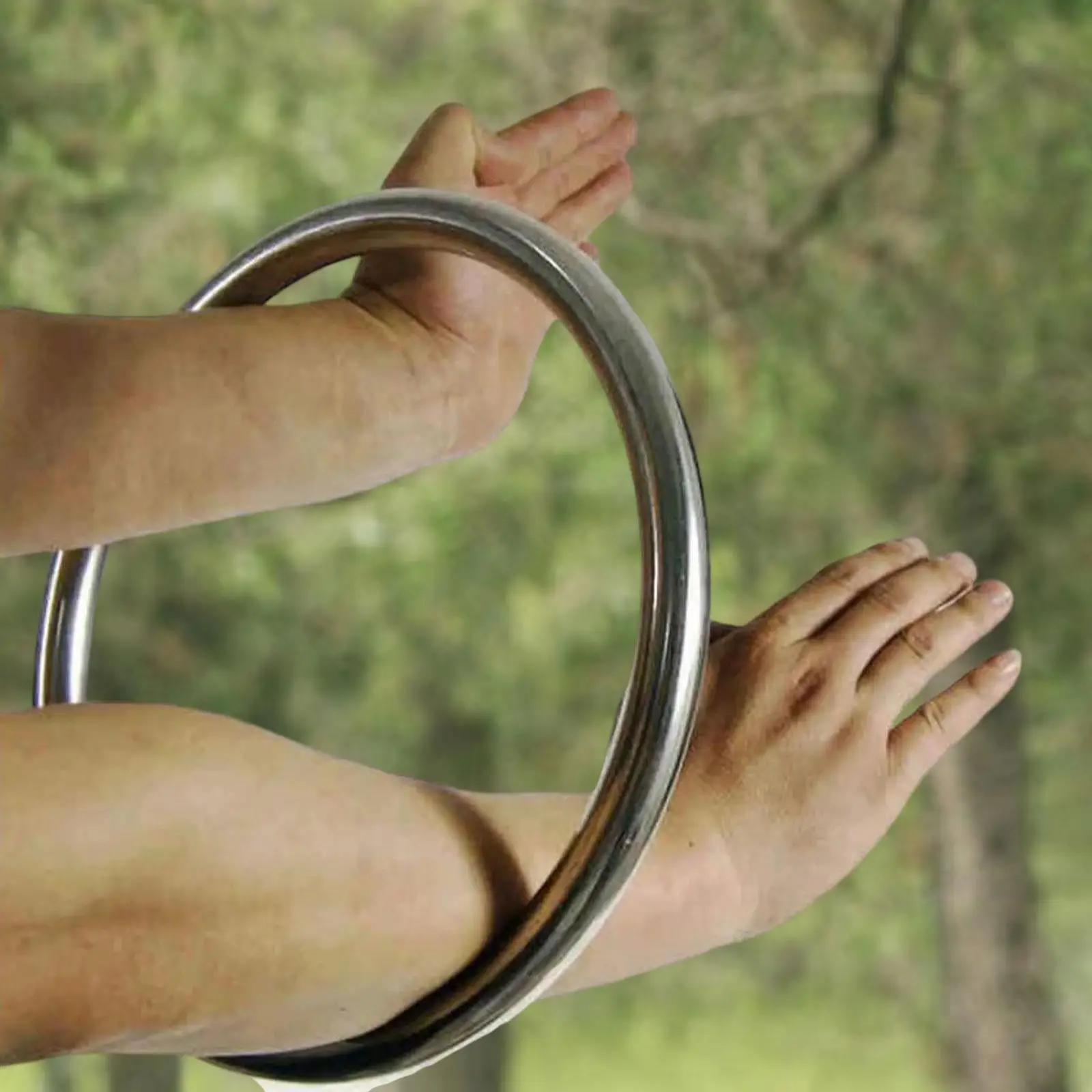 Wing Chun Stainless Ring Sturdy Tai Chi Physical Exercise Kung Fu