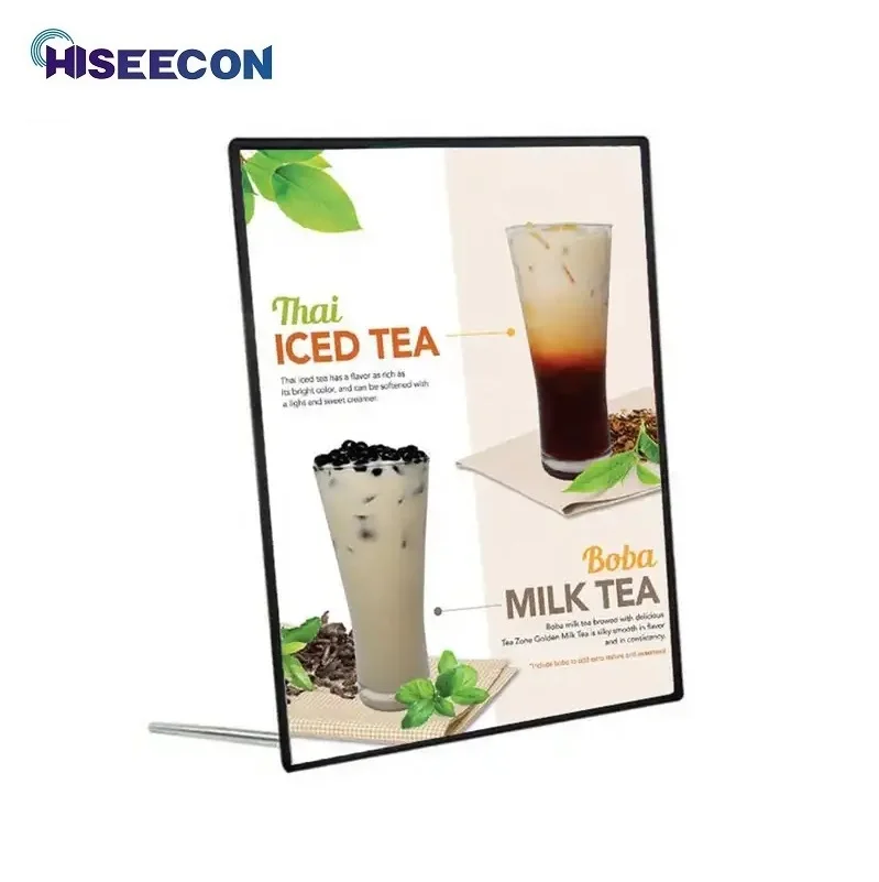 LED Advertising Box A1 A2 A3 A4 Film LED Light Advertising Box Super Bright Slim Clip Poster Frame For Shops Menus Wall Mounted Billboard