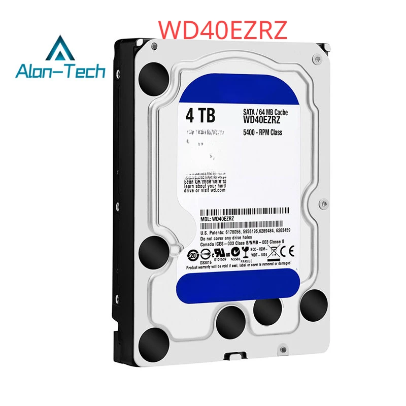 Per W-D Dati Wd40Ezrz 4Tb Desktop Hard Disk Computer Western Digital Blue Disk 4T 64M Cache 3.5 Pollici
