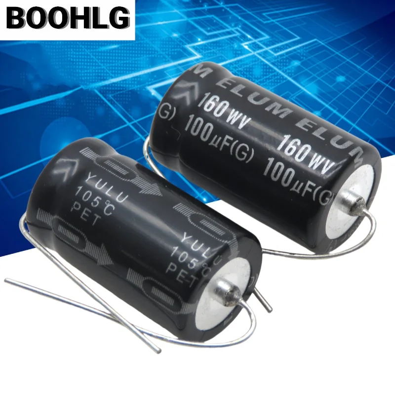 original genuine axial polarized filter electrolytic capacitor 160v 100uf 16X32mm 5PCS