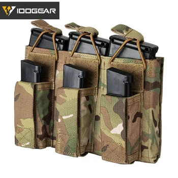 IDOGEAR Tactical Magazine Pouch Mag Carrier Triple Open Top 5.56 Pistol MOLLE Mag Pouch 3545 1
