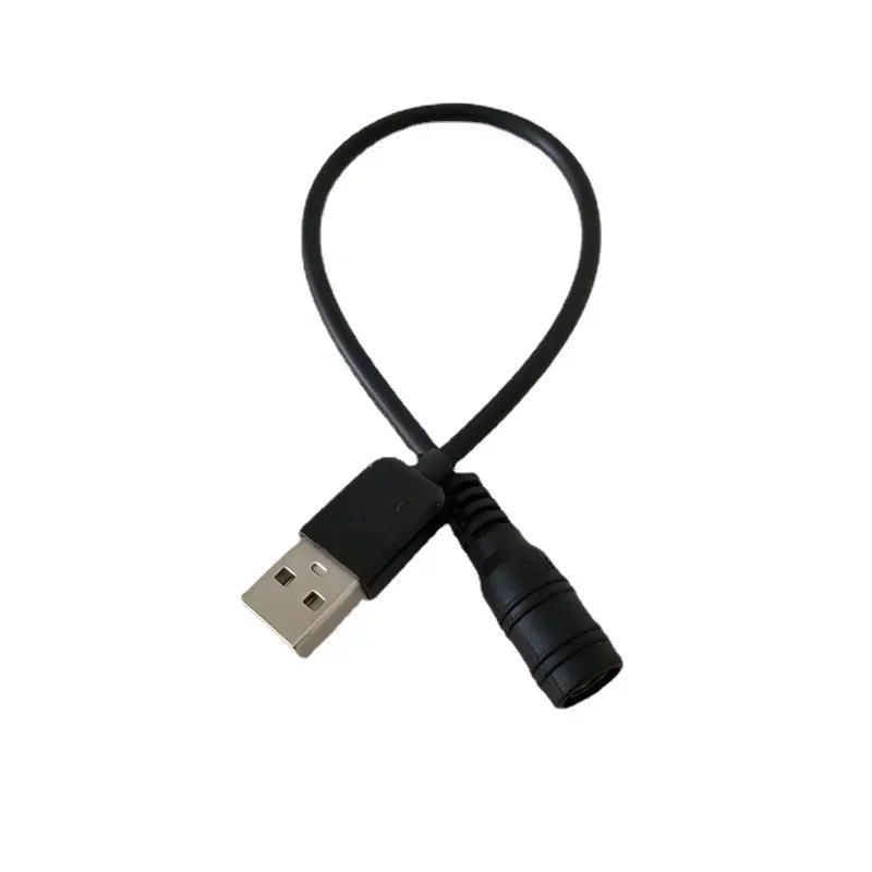 HDMI Cable Adapter USB To DC Cable USB Type A Male to 5.5 x 2.1mm DC Female Converter Adapter Power Charge Cable Cord Black 30cm