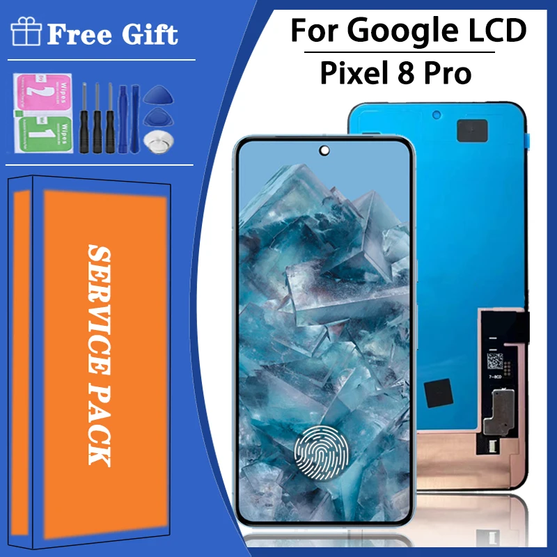 

Super AMOLED для Google Pixel 8 Pro 8Pro ЖК-дисплей с фотографией для Pixel8 Pro GC3VE, G1MNW дисплей
