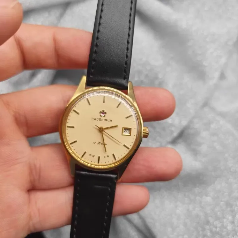 

Vintage Men's Mechanical Watch Mechanical Hand Wind 40mm Wide 10mm Thick Men's Wristwatches Dropshipping
