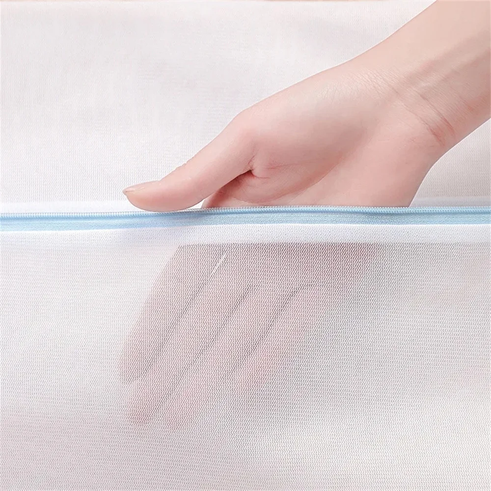 7pcs Laundry Bags Clothes Protect Bags For Washing Machine Travel Dirty Clothing Organize Laundry Basket Blue Zipper Washing Bag 4