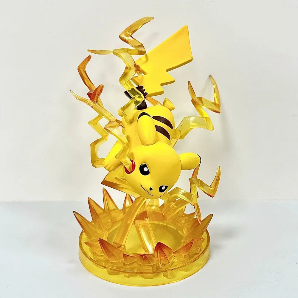 Pokemon Anime Gk Pikachu Jolteon Action Figures Pcv Statue Figurine Model Doll Ornament Collection Room Decor Giocattolo Per Bambini Regalo Di Natale