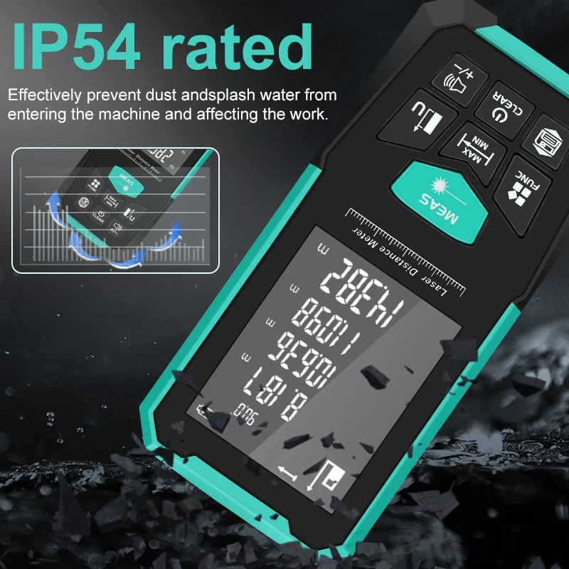 Laser Rangefinder 150M/200M Laser Tape Measure Distance Meter USB Charging