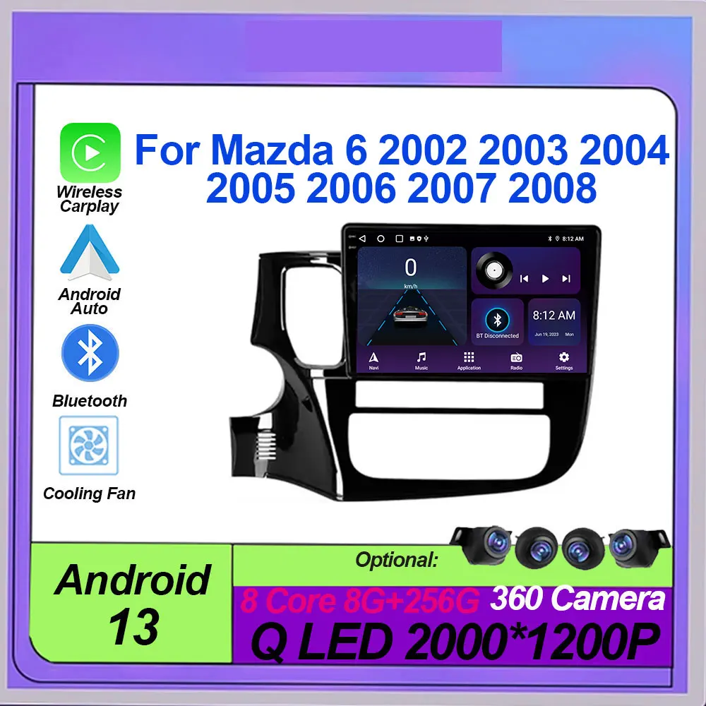 

Автомобильный радиоприемник Android 14 Carplay для Mitsubishi Outlander 3 GFOW gадреса 2012-2018, мультимедийный проигрыватель, стереоприемник, DVD, GPS, инструменты