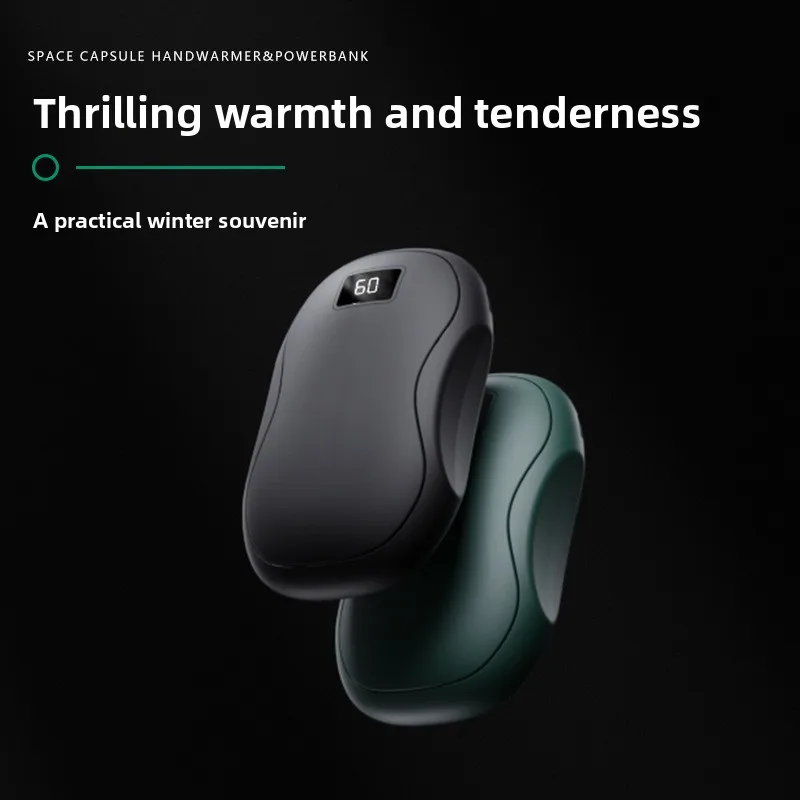 The New Winter Hand Warmer Features A Large-Capacity Three-Speed Handheld Digital Display For Charging Power Bank