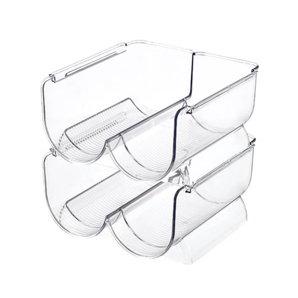 Storage Box Stackable Wine Rack Bottle Holder Refrigerator Organizer Universal Beverage Bottle Organizer Champagne Storage Box