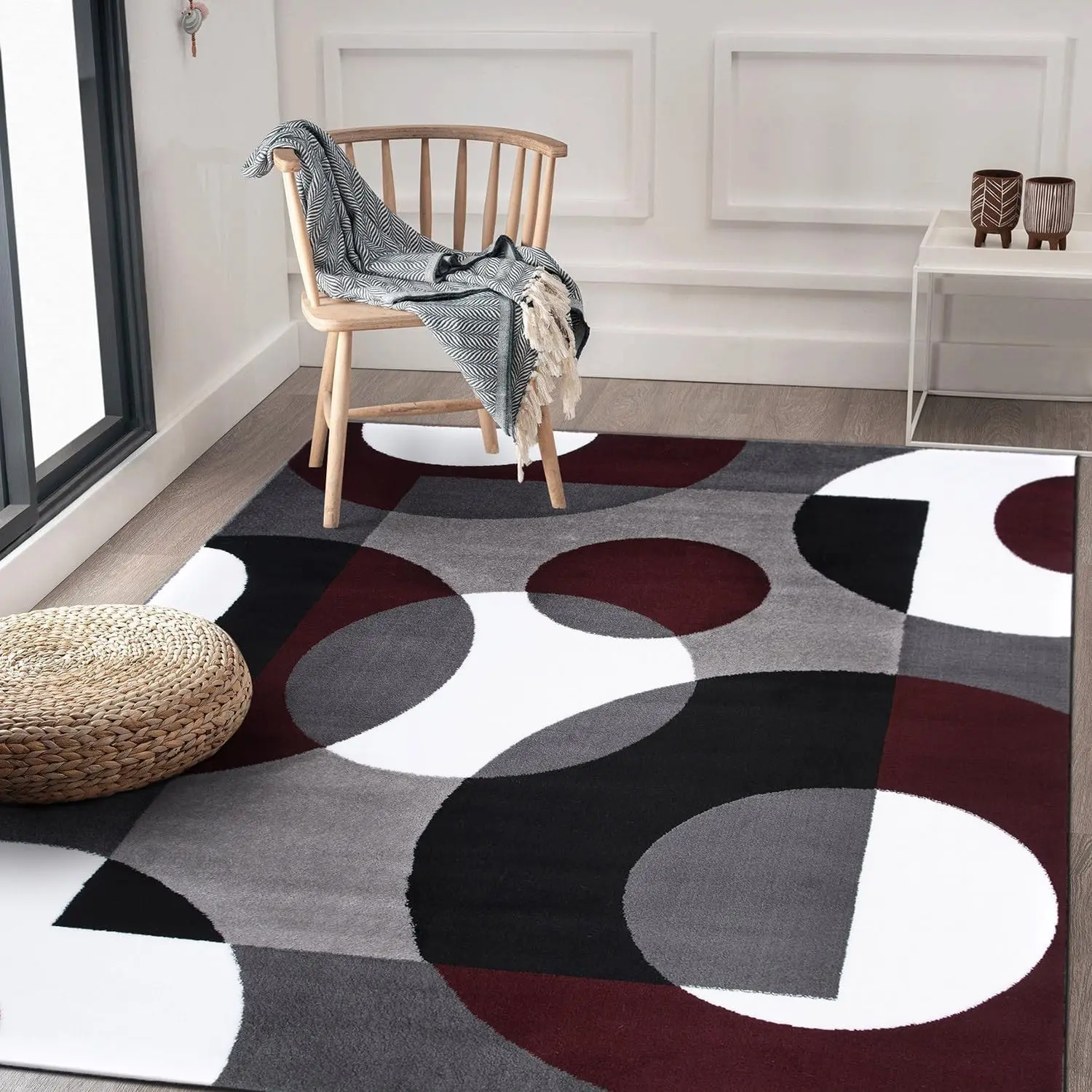 Modern Circles Carpet for Living Room Sofa Table Large Area Rug Kitchen Hallway Balcony Rug Non-slip Entrance Doormat Home Decor 4