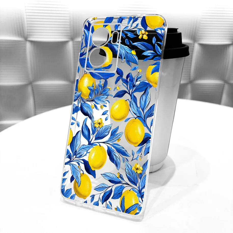 Stylish Flower Butterfly Soft Clear Silicone Phone Case Cover