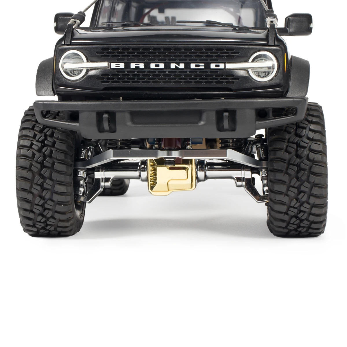 XBERSTAR TRX4M Front & Rear Axle Upgrade Set For Traxxas 1/18 RC Crawler (Black)