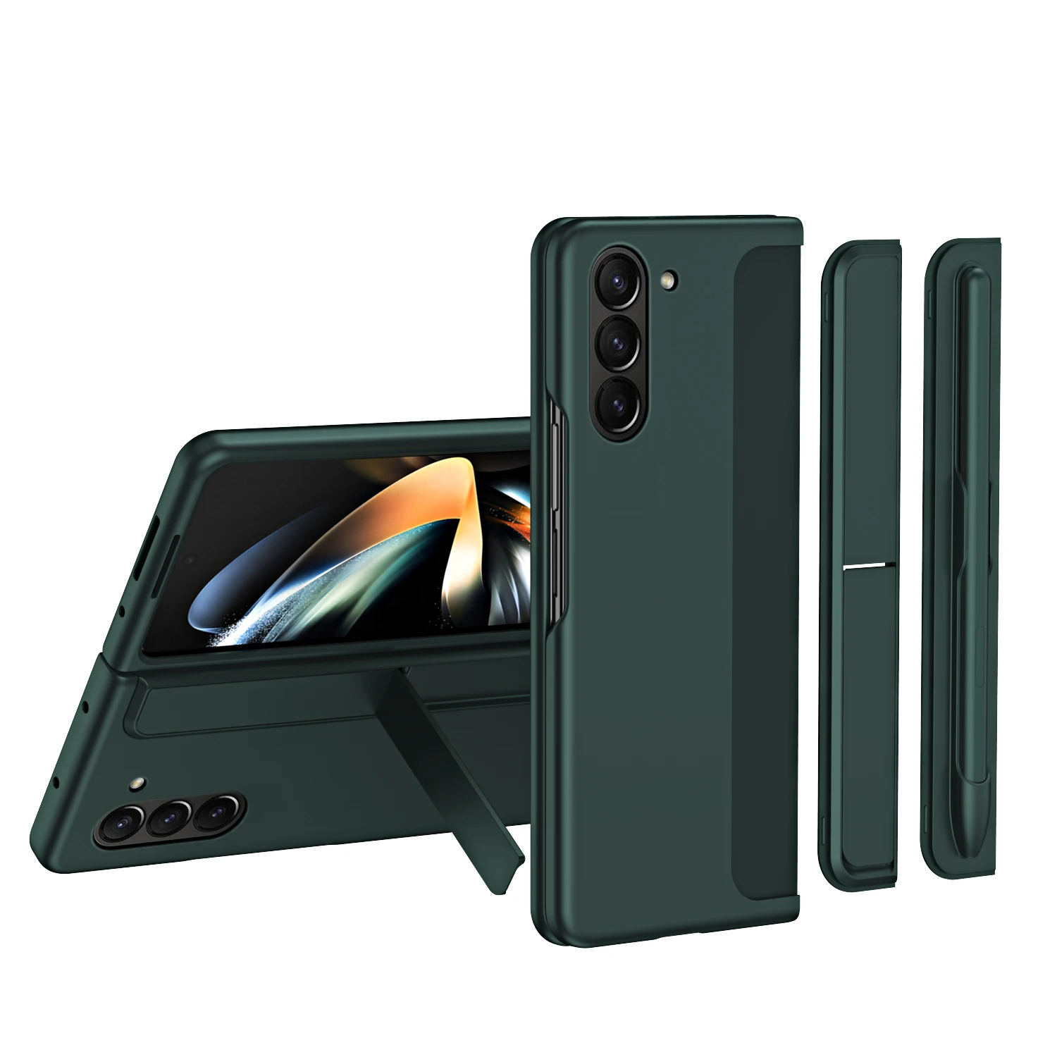 【おまけ付】Samsung Galaxy Z Fold 3 本体＆Sペン＆カバー Samsung Galaxy Z Fold 3 Case with S-Pen Holder, Dteck Full