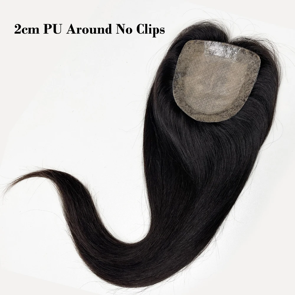 Best Virgin European Human Hair Silk Base Topper 12x13cm Natural Scalp Silk Top Toupee for Women PU Around