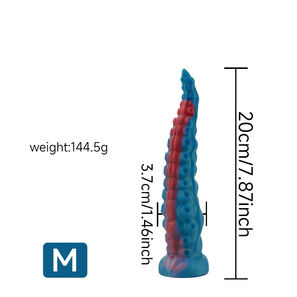 Silicone Space Octopus Anal Plug With Tentacle Whip Unisex Toy_voghion.com