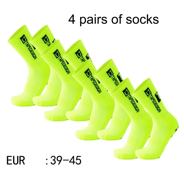 4 pairs of new TC mid tube glued football socks for sports training and competition, non slip and breathable socks 5
