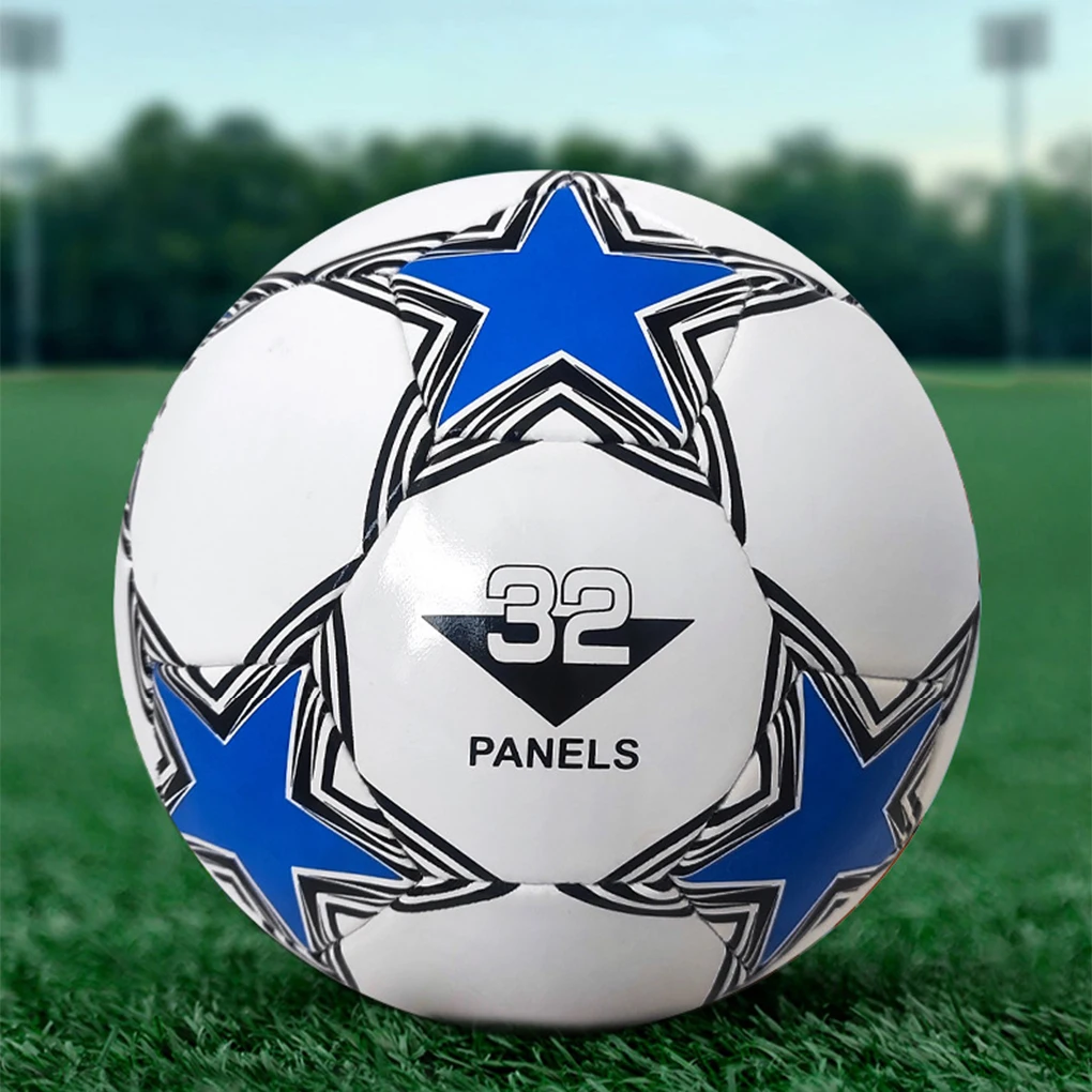 

Machine Stitched Panels Size 5 Soccer Ball For Teamwork Soft PVC Cover For Smooth Handling Footballs