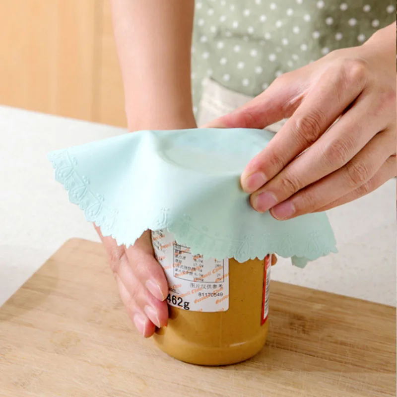 GUANYAO Food Grade Silicone microwave cookware silicone bowl cover High Stretch Seal Vacuum Container Reusable plastic wrap silicone covers bowl cover