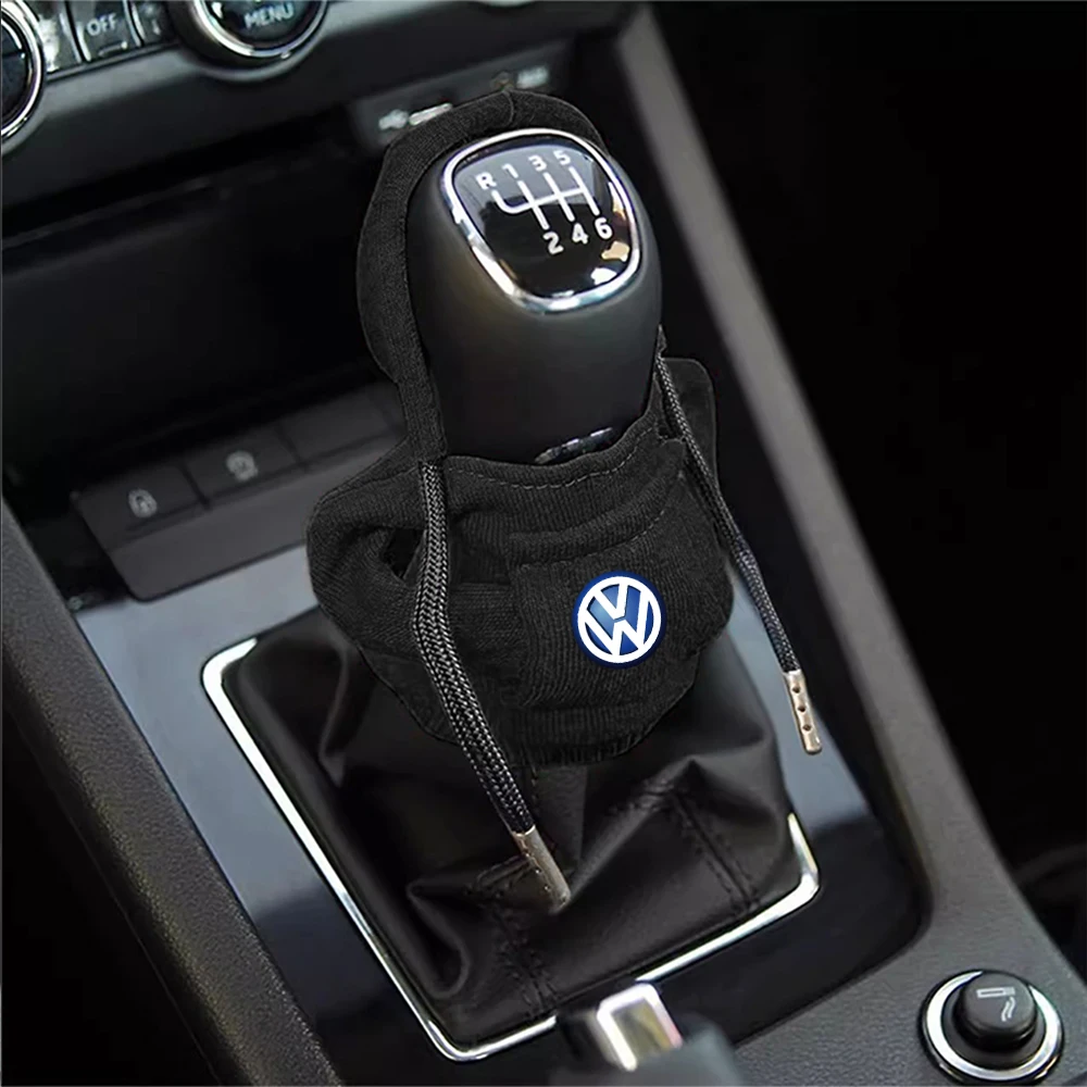 Gear Shift Handle Hoodie Car Gear Shift Manual Handle Sweatshirt Auto Accessory For Volkswagen VW R Golf 4 5 Passat Beetle Tiguan Rline Polo CC B6
