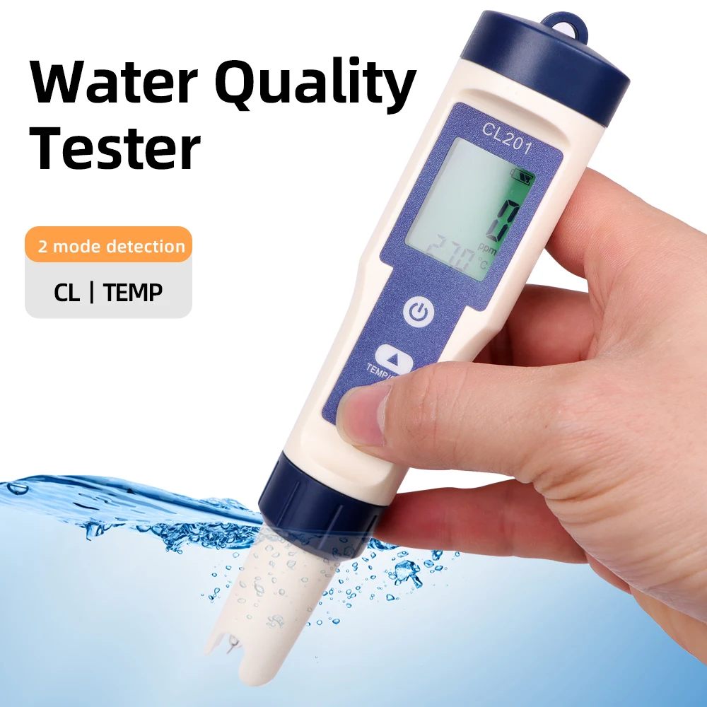 S47037bb5aa264edf829b9be99439a50fn 5 in 1 Chlorine Meter Pen Water Quality Detector PH, H2, ORP TEMP CL2 Tester Multi-function Spa Swimming Pool Chlorine Monitor Mallzona