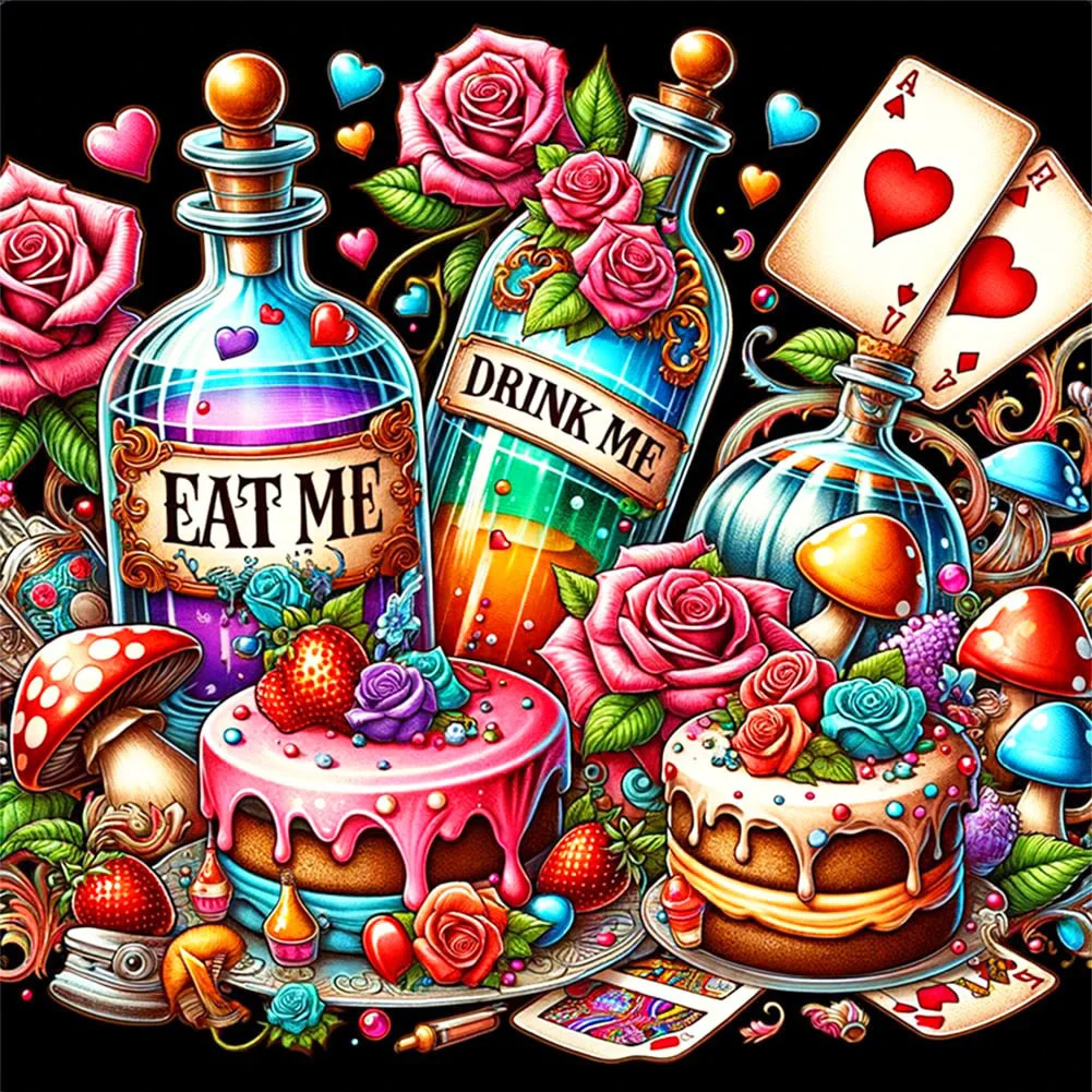 thumbnail image 1 of Huacan - Kit completo de pintura de diamantes con dibujos de pastel, taladro completo, mosaico de flores y rosas, imágenes decorativas para el hogar, 1 of 5
