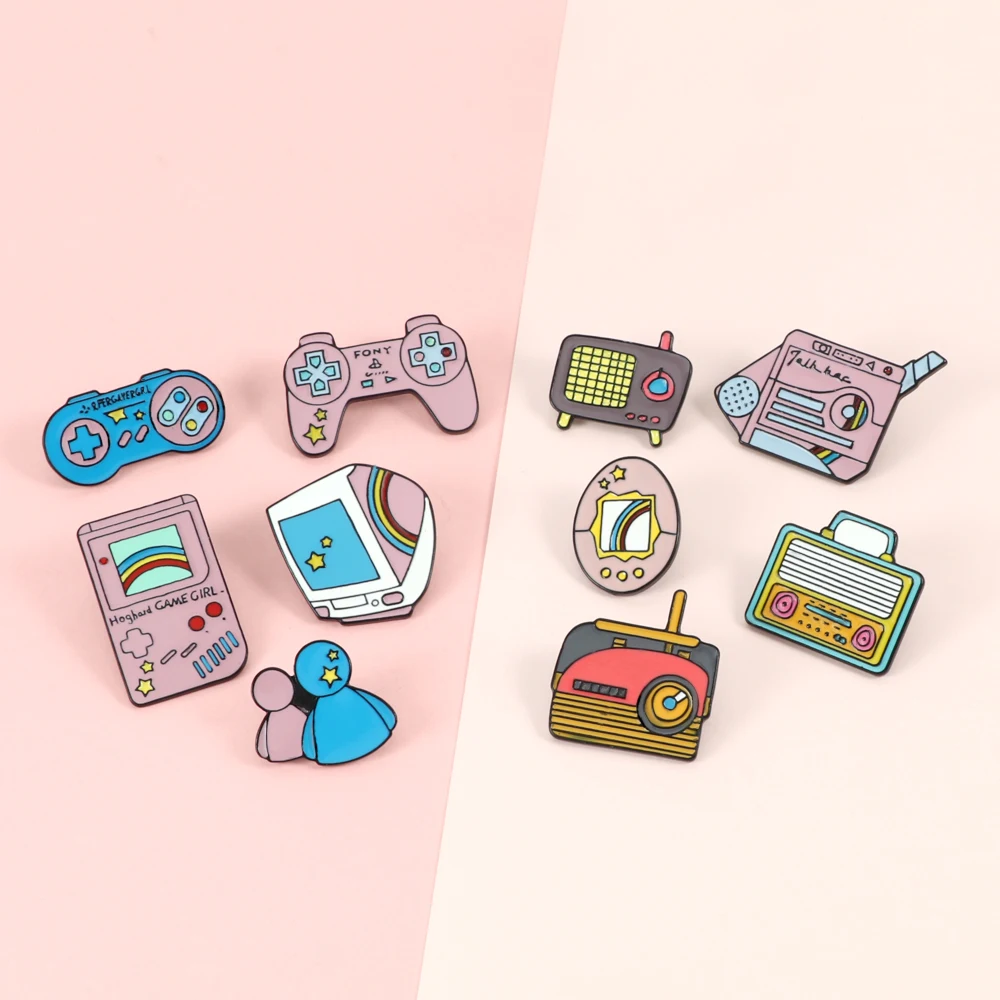 Vintage Enamel Cartoons Pins For Desktop PC From Bangdaotiehe, $24.61