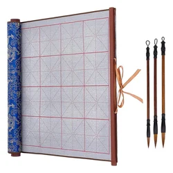 Reusable Water Writing Magic Cloth Set with Traditional Calligraphy Brushes (Set of 3) (As Shown Set 1)