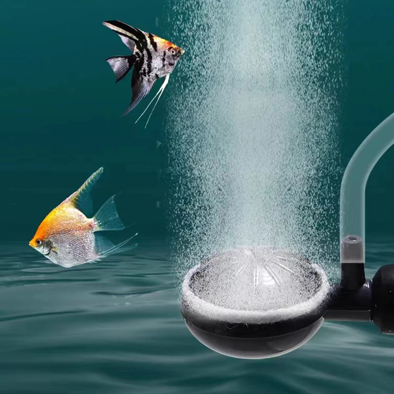 1/2Pcs Plastic Aquarium Air Stone Pond Fish Tank Pump Aerator Aeration  Hydroponic Oxygen Air stone Accessories with Suction Cups - AliExpress