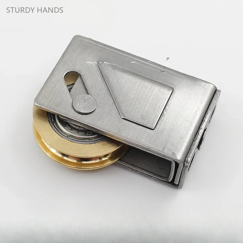 2PCS stainless steel copper wheel 70 type old-fashioned aluminum alloy sliding door and window pulley track roller sliding door rollers window pulley