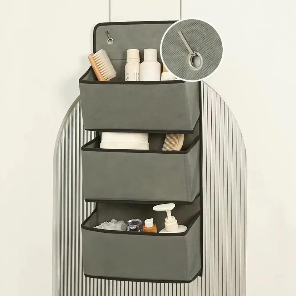 Hanging Bag Foldable Space Saving Non-woven Fabric Multi-layers Storage Bags Wall Mount Multifun-ctional Storage Hanging Bags 4